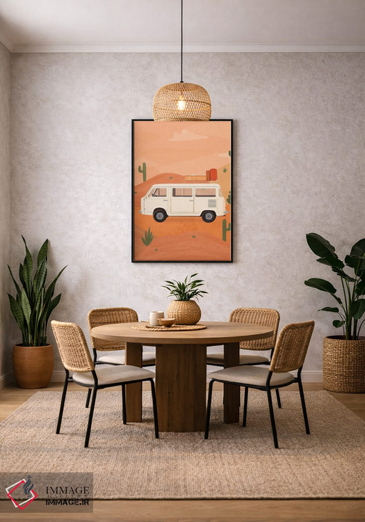 تابلو مدرن زندگی در ون اثر ایتس فانی هو - D5B