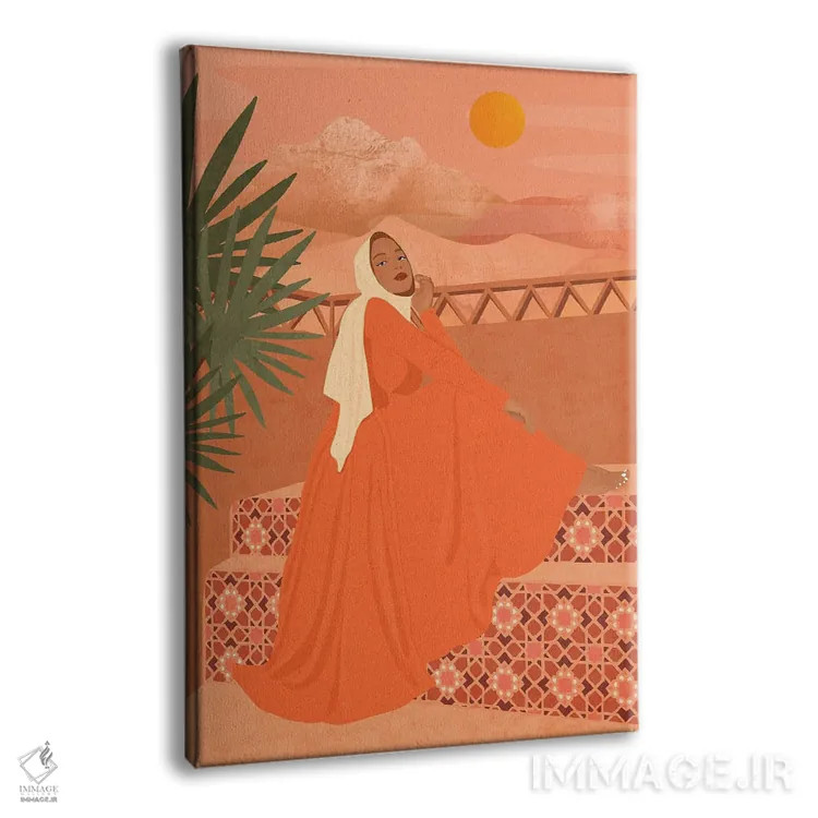 تابلو مدرن خدیجه اثر ایتس فانی هو - نمای پرسپکتیو محصول