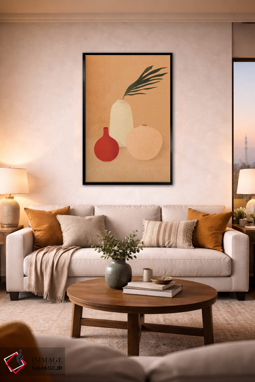 تابلو مینیمال گلدان های بوهو اثر ایتس فانی هو - D2B