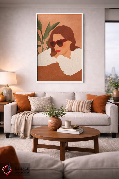 تابلو مدرن کورتنی اثر ایتس فانی هو - D1W