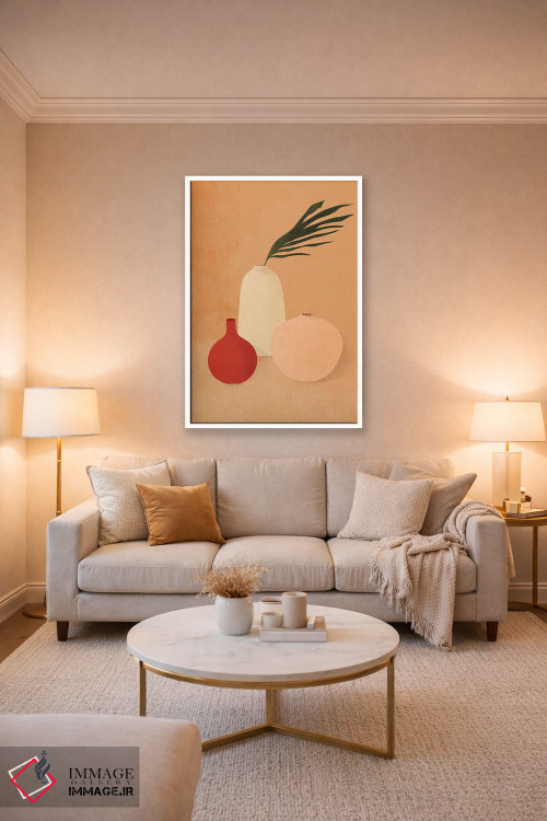 تابلو مینیمال گلدان های بوهو اثر ایتس فانی هو - D3W