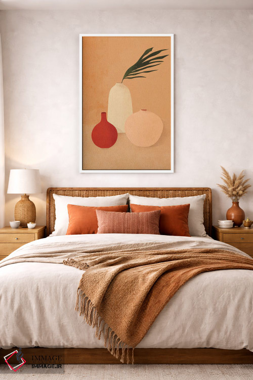 تابلو مینیمال گلدان های بوهو اثر ایتس فانی هو - D4W