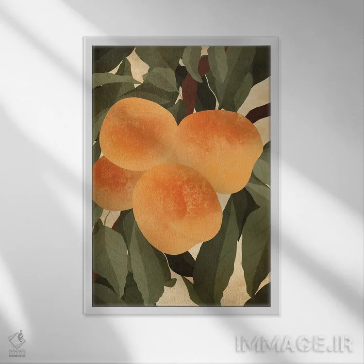 تابلو مدرن هلوها اثر ایتس فانی هو - نمای قابدار سفید