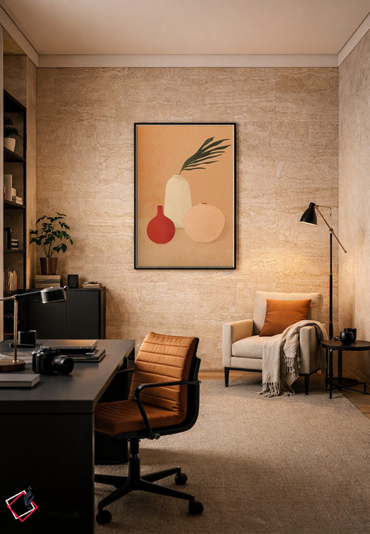 تابلو مینیمال گلدان های بوهو اثر ایتس فانی هو - D5B