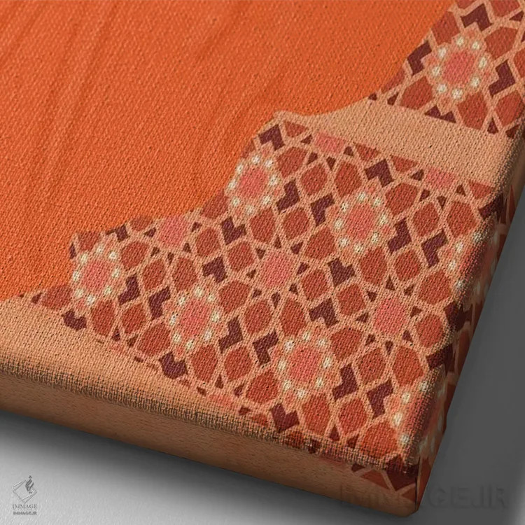 تابلو مدرن خدیجه اثر ایتس فانی هو - نمای نزدیک بافت بوم