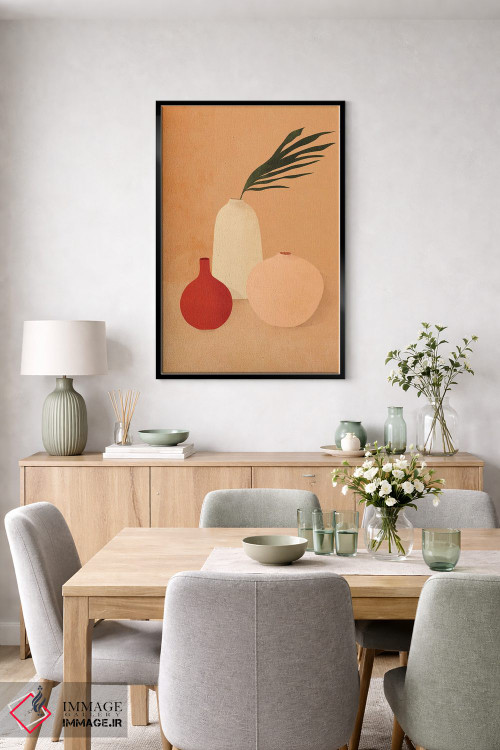 تابلو مینیمال گلدان های بوهو اثر ایتس فانی هو - D6B