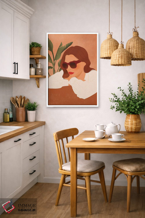 تابلو مدرن کورتنی اثر ایتس فانی هو - D6W