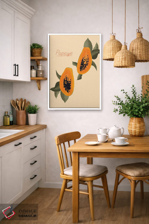 تابلو مینیمال پاپایا اثر ایتس فانی هو - D4W