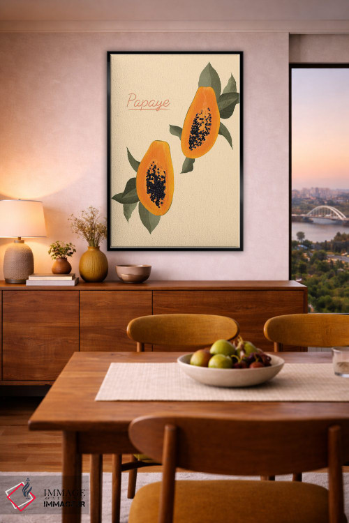 تابلو مینیمال پاپایا اثر ایتس فانی هو - D5B