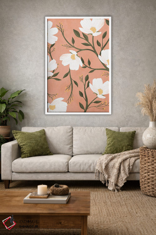 تابلو مدرن گل ها اثر ایتس فانی هو - D1W