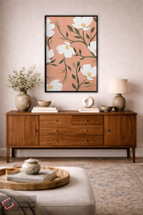 تابلو مدرن گل ها اثر ایتس فانی هو - D3B