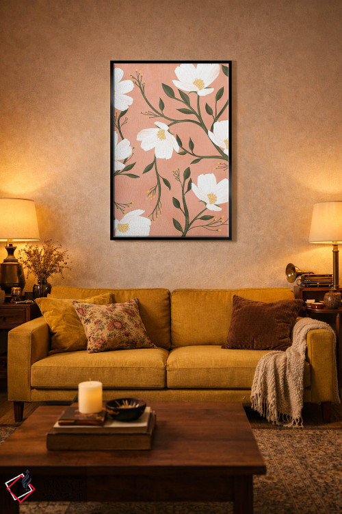 تابلو مدرن گل ها اثر ایتس فانی هو - D4B