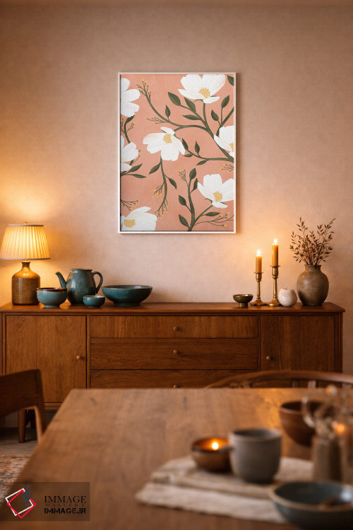 تابلو مدرن گل ها اثر ایتس فانی هو - D6W