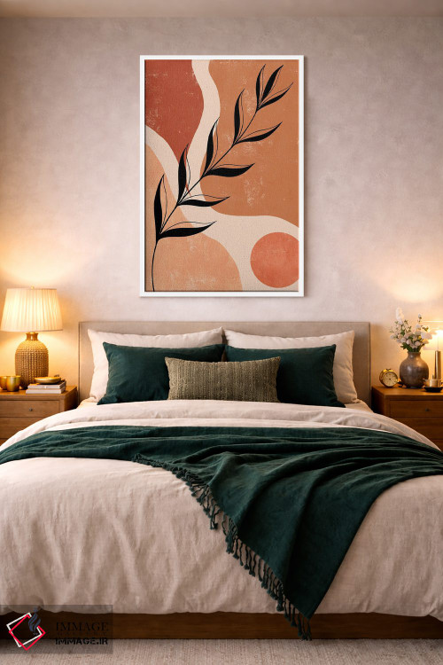 تابلو مینیمال برگ سیاه اثر ایتس فانی هو - D2W