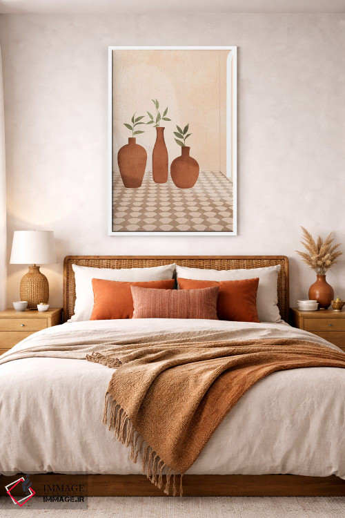 تابلو مینیمال گلدان های مدیترانه ای اثر ایتس فانی هو - D3W
