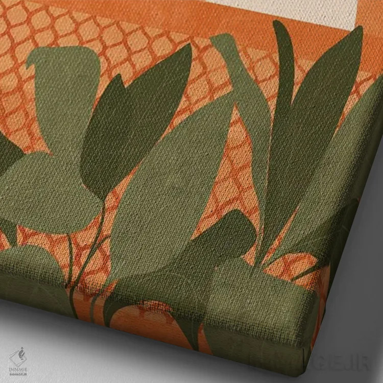 تابلو مدرن تیفانی اثر ایتس فانی هو - نمای نزدیک بافت بوم