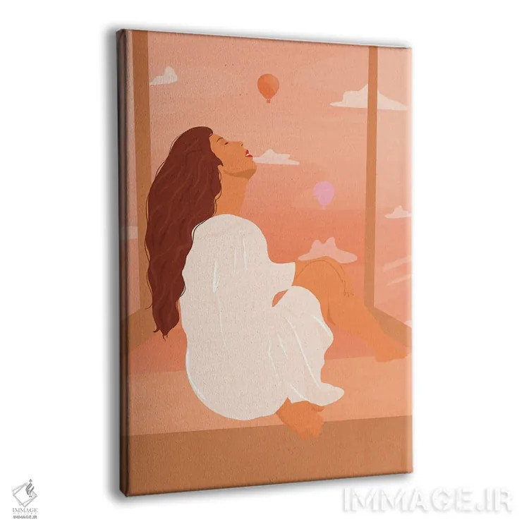 تابلو مدرن نائومی اثر ایتس فانی هو - نمای پرسپکتیو محصول