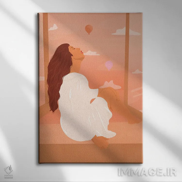 تابلو مدرن نائومی اثر ایتس فانی هو - نمای روبهرو روی دیوار