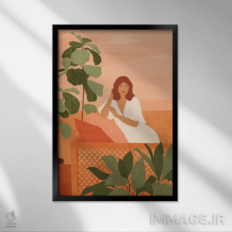 تابلو مدرن تیفانی اثر ایتس فانی هو - نمای قابدار مشکی