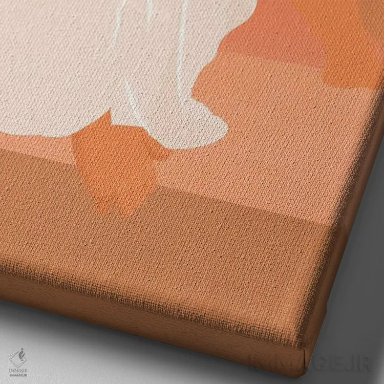 تابلو مدرن نائومی اثر ایتس فانی هو - نمای نزدیک بافت بوم