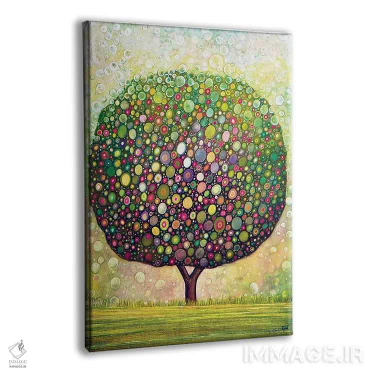 تابلو دکوراتیو درخت حبابی اثر ایرنه گولاندریس - نمای پرسپکتیو محصول
