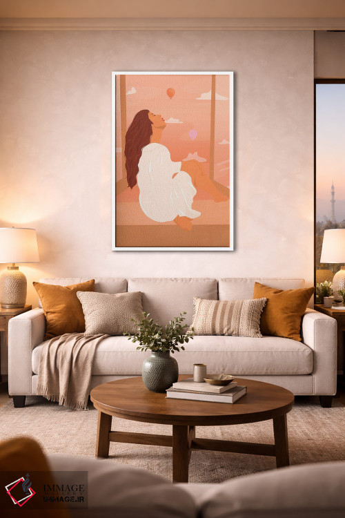 تابلو مدرن نائومی اثر ایتس فانی هو - D1W