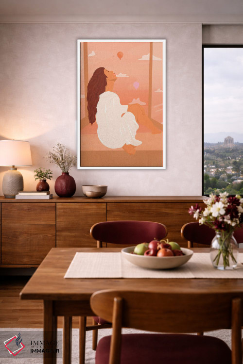 تابلو مدرن نائومی اثر ایتس فانی هو - D2W