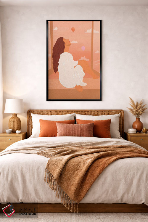تابلو مدرن نائومی اثر ایتس فانی هو - D3B