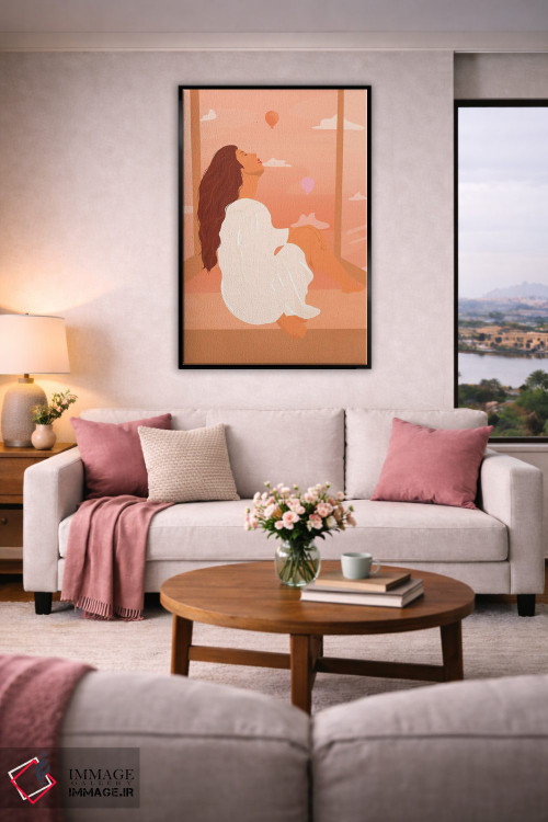 تابلو مدرن نائومی اثر ایتس فانی هو - D5B