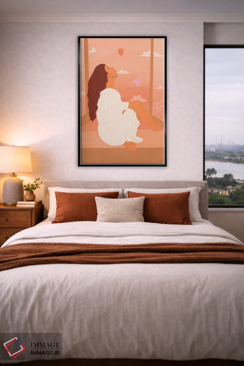 تابلو مدرن نائومی اثر ایتس فانی هو - D4B