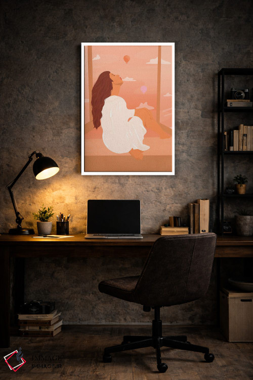 تابلو مدرن نائومی اثر ایتس فانی هو - D6W