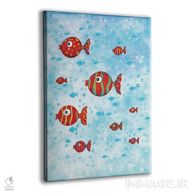 تابلو دکوراتیو ماهی اثر ایرنه گولاندریس - نمای پرسپکتیو محصول