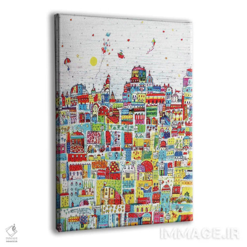 تابلو دکوراتیو سرزمین عجایب اثر ایرنه گولاندریس - نمای پرسپکتیو محصول