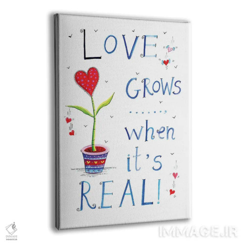تابلو دکوراتیو عشق رشد می کند اثر ایرنه گولاندریس - نمای پرسپکتیو محصول
