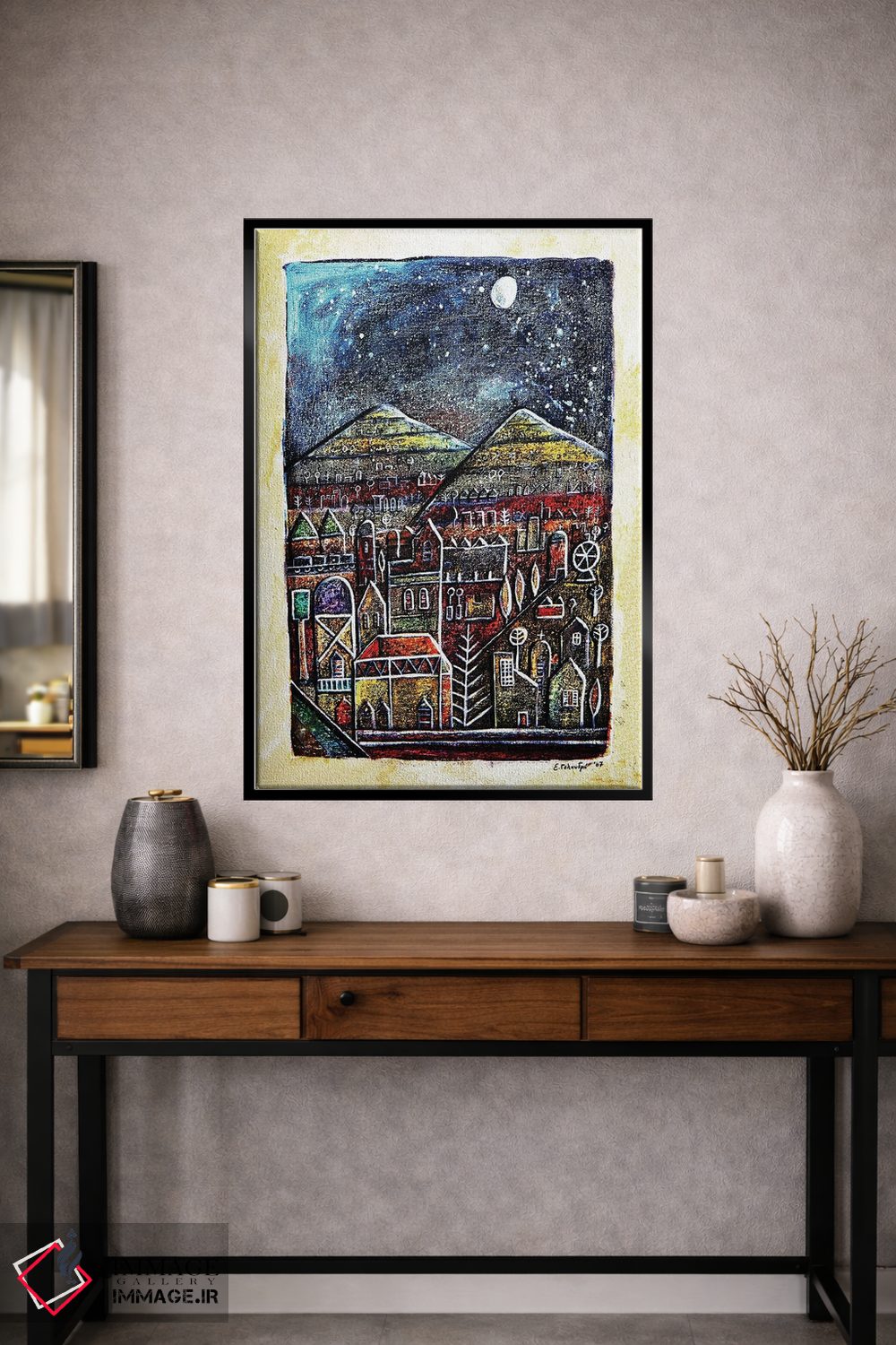 تابلو دکوراتیو شهر抽象ی اثر ایرنه گولاندریس - D2B