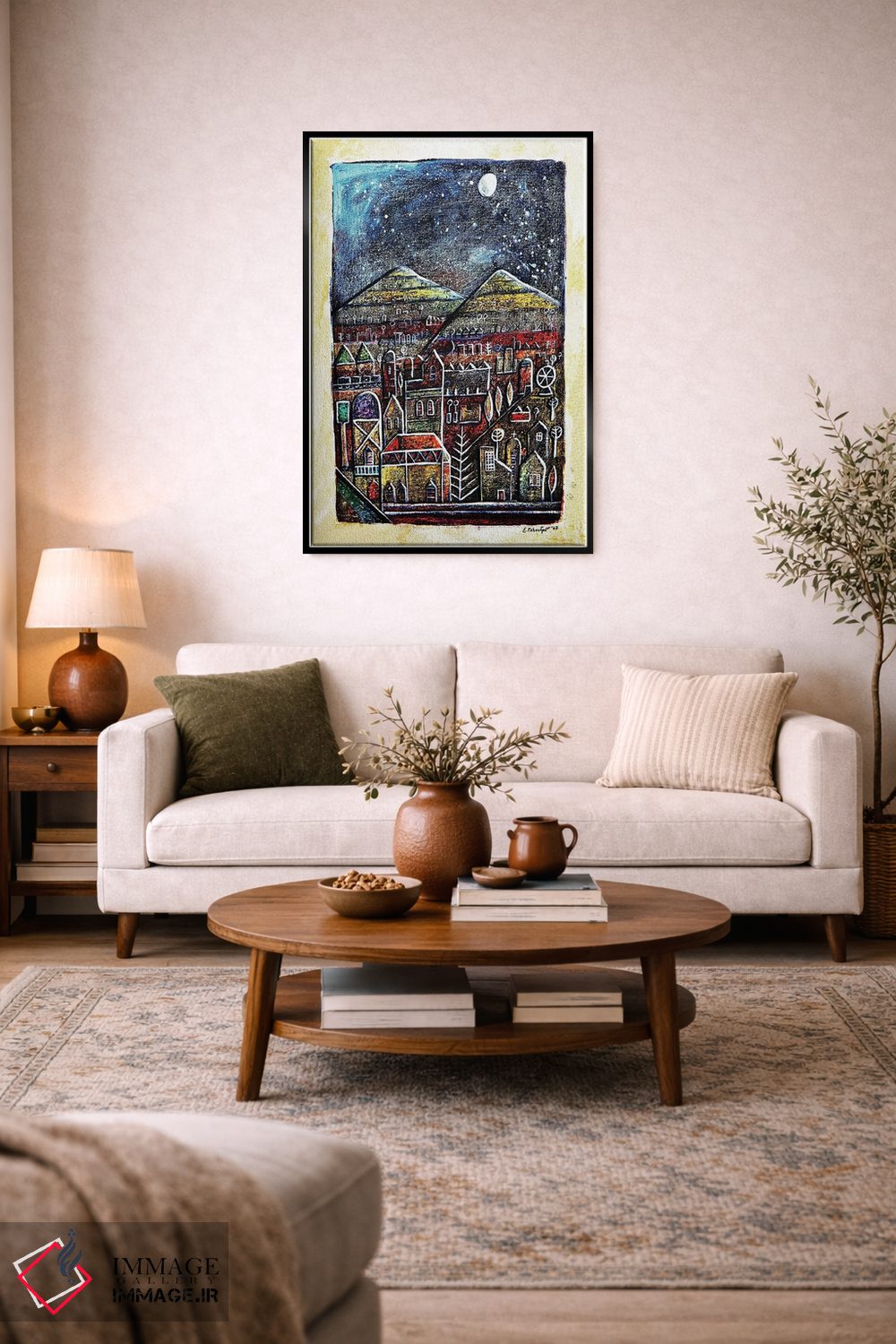 تابلو دکوراتیو شهر抽象ی اثر ایرنه گولاندریس - D4B