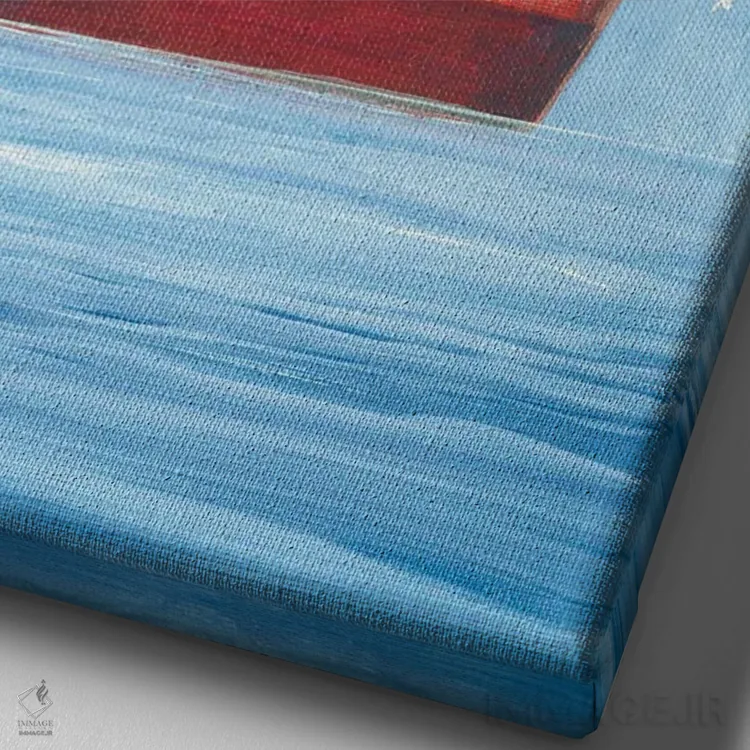 تابلو دکوراتیو قایق-خانه اثر ایرنه گولاندریس - نمای نزدیک بافت بوم