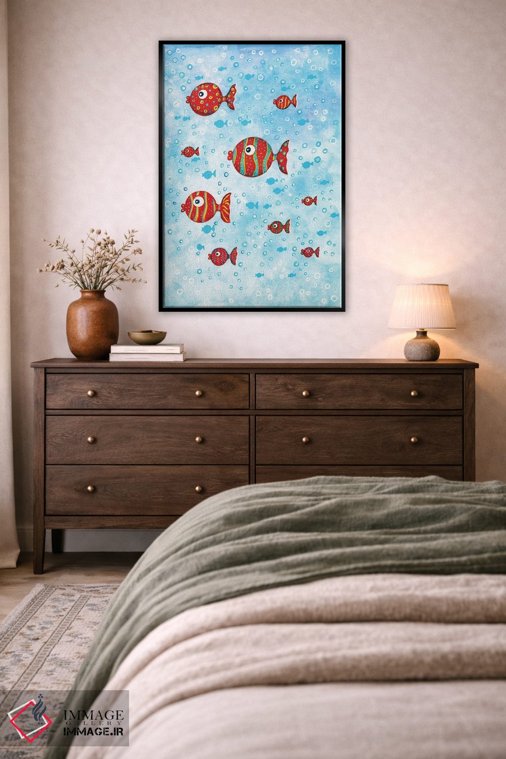 تابلو دکوراتیو ماهی اثر ایرنه گولاندریس - D3B