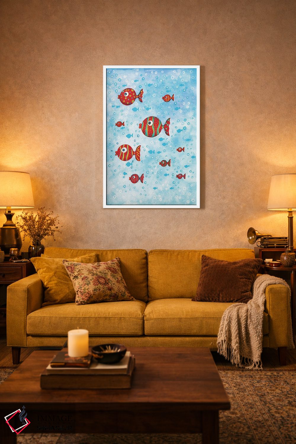 تابلو دکوراتیو ماهی اثر ایرنه گولاندریس - D2W