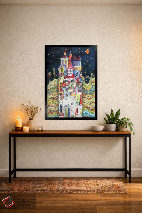 تابلو دکوراتیو شب شهر اثر ایرنه گولاندریس - D5B