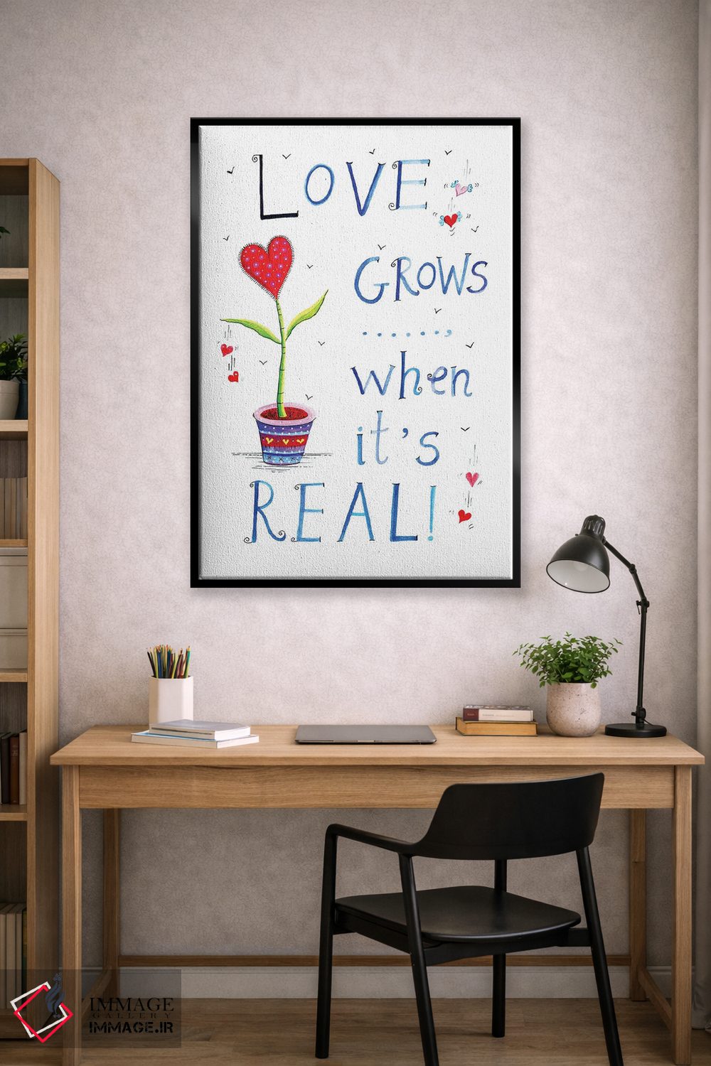 تابلو دکوراتیو عشق رشد می کند اثر ایرنه گولاندریس - D2B