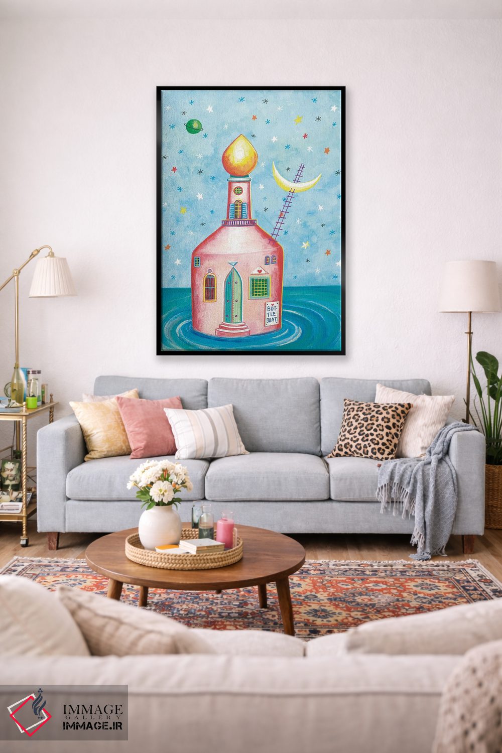 تابلو دکوراتیو خانه بطری اثر ایرنه گولاندریس - D2B