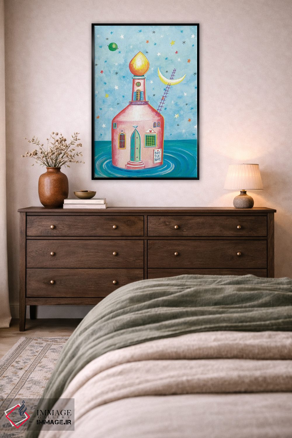 تابلو دکوراتیو خانه بطری اثر ایرنه گولاندریس - D5B