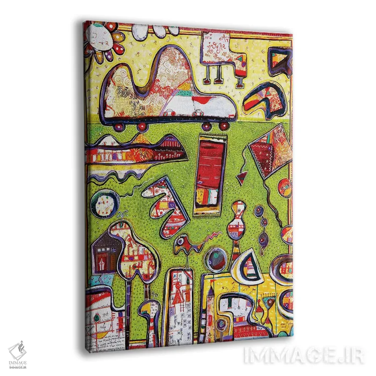 تابلو دکوراتیو اسباب بازی کودکان اثر ایرنه گولاندریس - نمای پرسپکتیو محصول