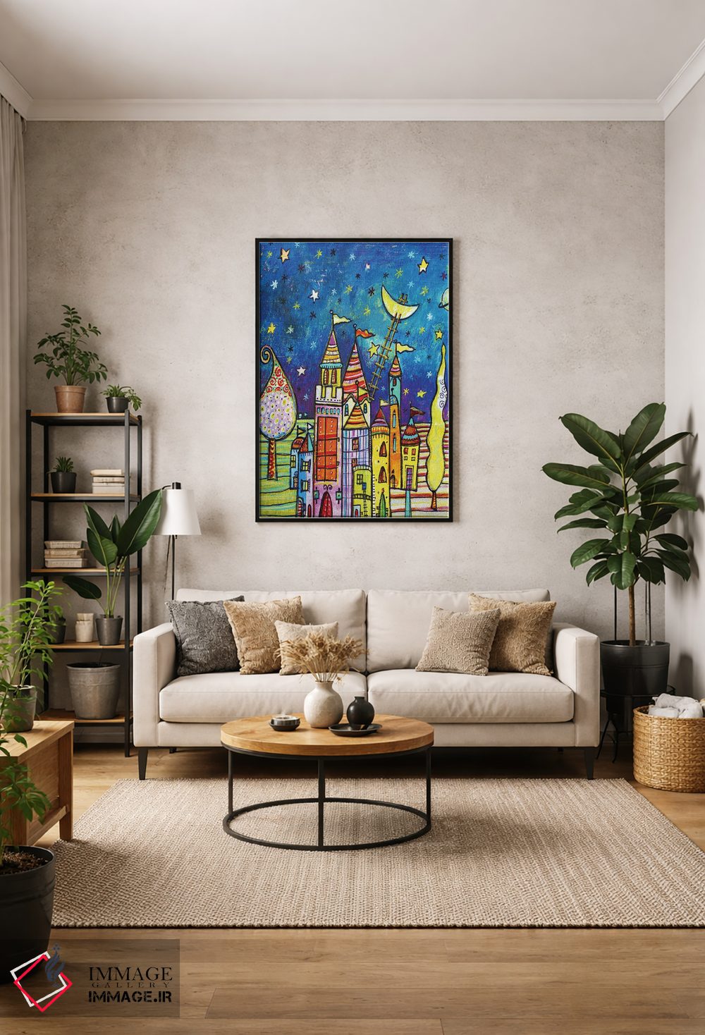 تابلو دکوراتیو سرزمین جادویی اثر ایرنه گولاندریس - D2B