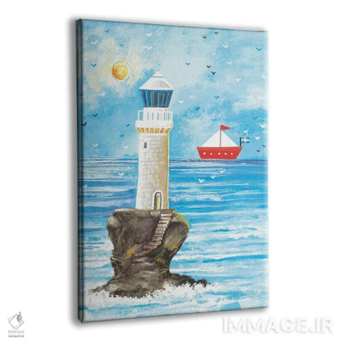 تابلو دکوراتیو فانوس دریایی اثر ایرنه گولاندریس - نمای پرسپکتیو محصول