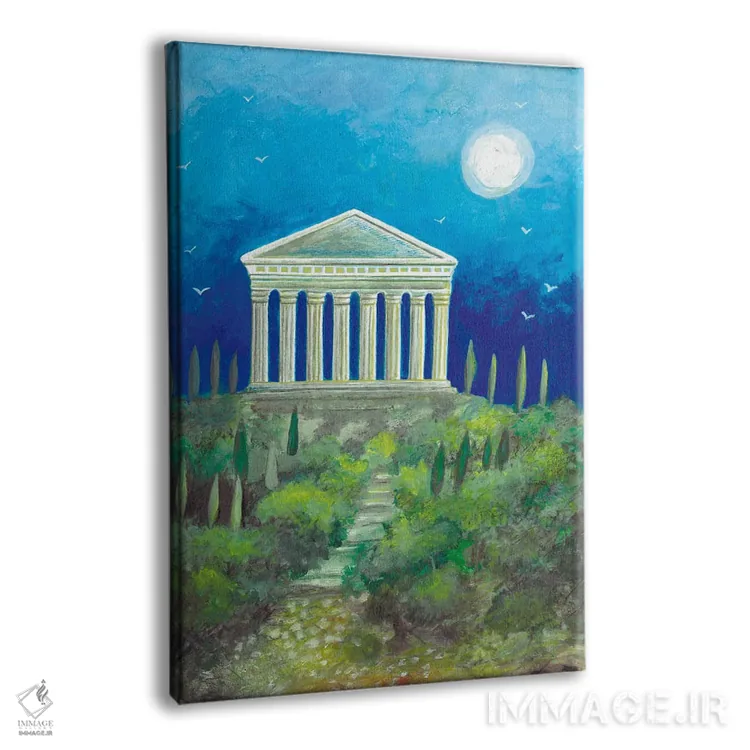 تابلو دکوراتیو آکروپولیس در آتن اثر ایرنه گولاندریس - نمای پرسپکتیو محصول