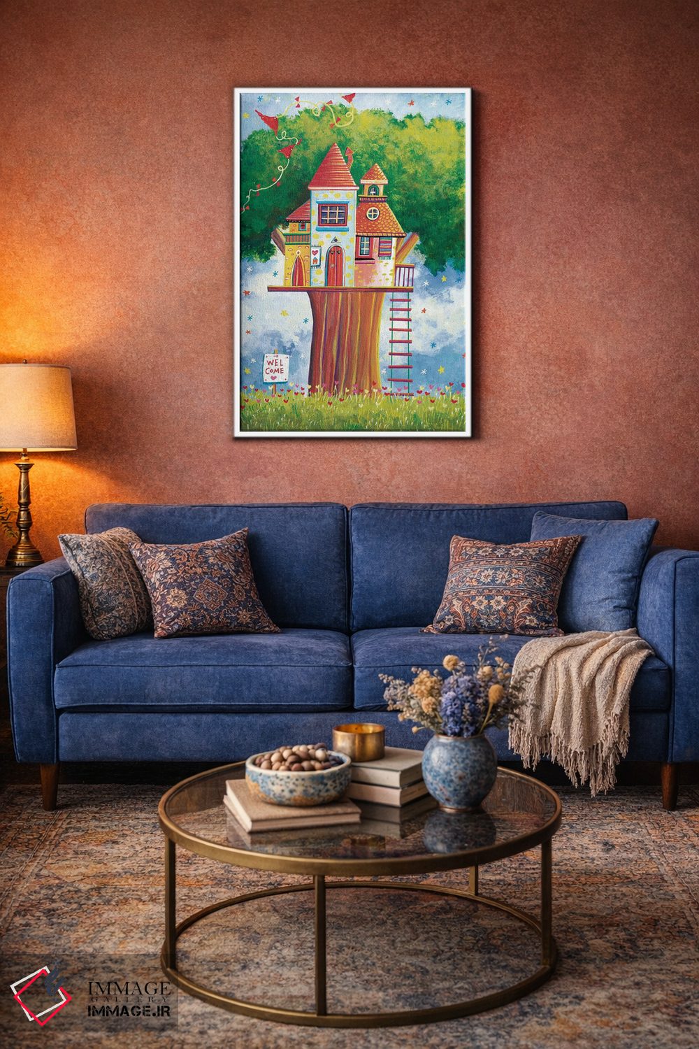 تابلو دکوراتیو خانه درختی اثر ایرنه گولاندریس - D3W