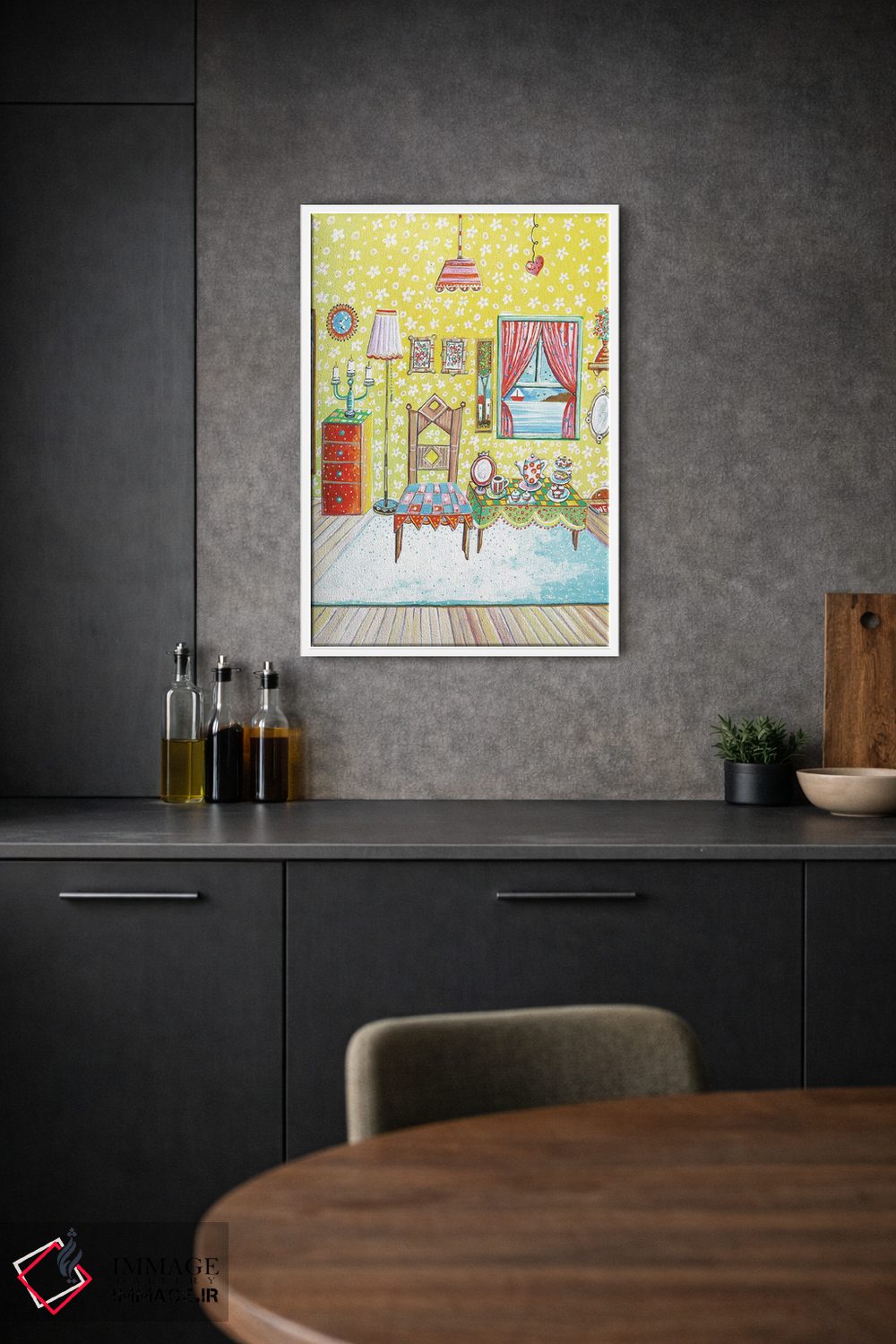 تابلو دکوراتیو زمان چای اثر ایرنه گولاندریس - D1W