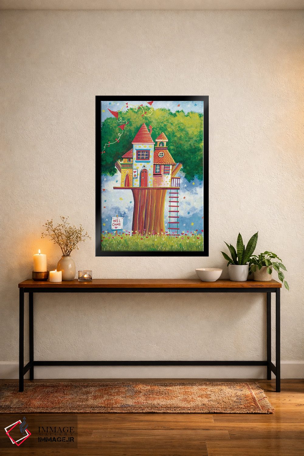 تابلو دکوراتیو خانه درختی اثر ایرنه گولاندریس - D6B